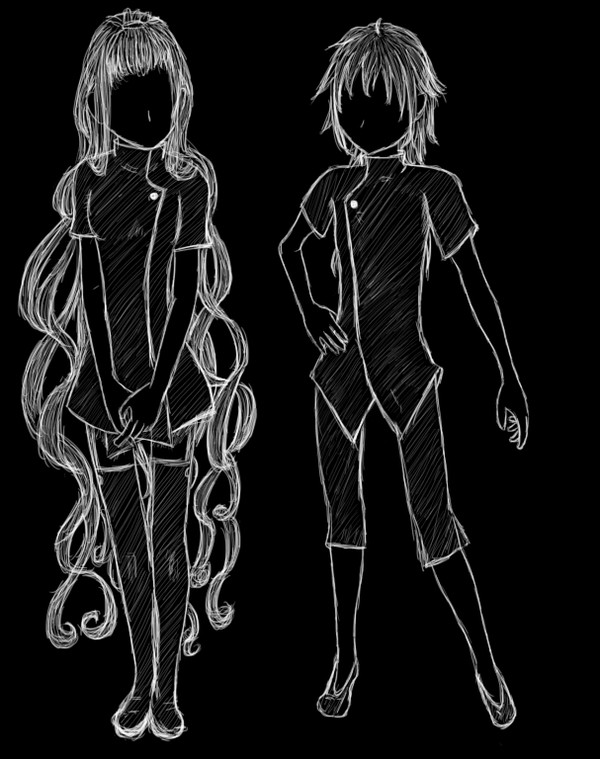 ゲーム制作用キャララフ画