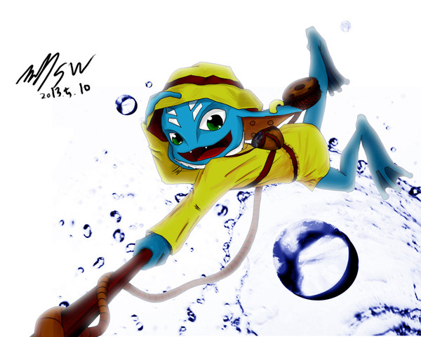 Fishing man, Fizz