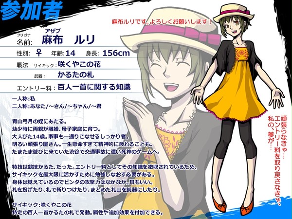 【ぴくせかⅡ】 麻布 ルリ 【参加者】