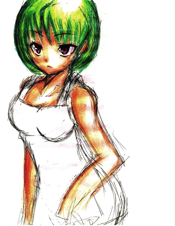 女の子を描いてみたくて