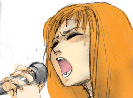 girl singing