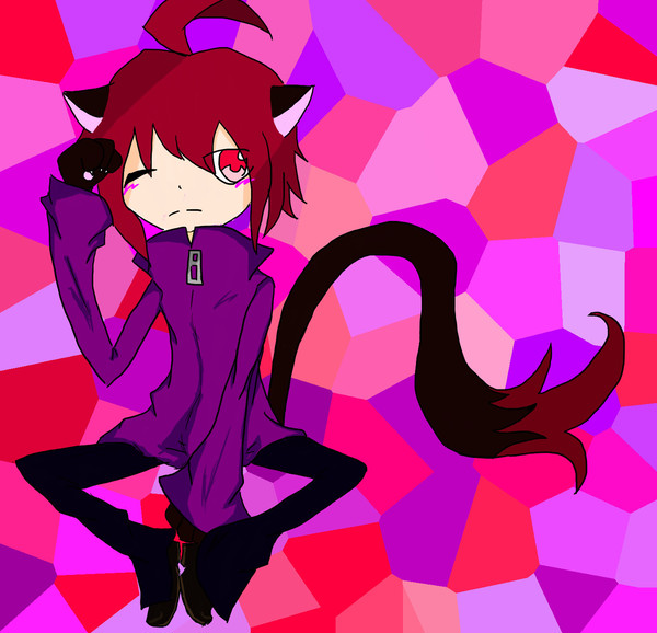 猫擬人化らくがき