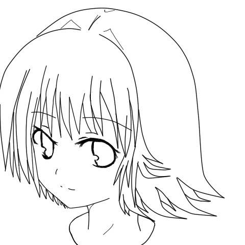 オリキャラ線画