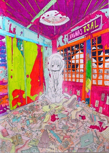 個展告知「何かがおきている。」