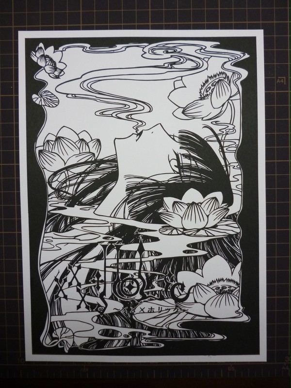切り絵　xxxHOLiC　壱原侑子