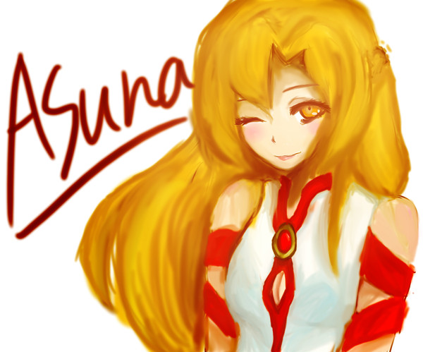チャイナ服アスナ描こうとして失敗したｗ