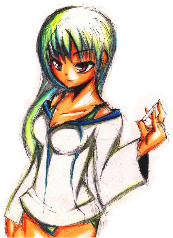 また女の子が描いてみたくて