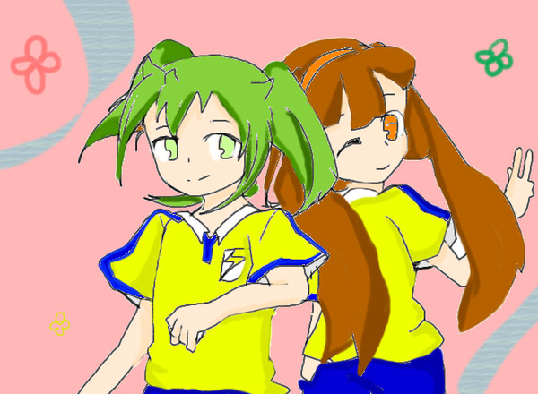 ツインテ親子