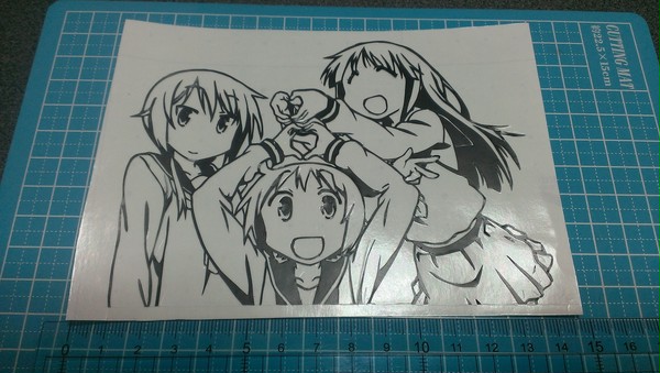 切り絵でゆゆ式ＯＰｷｬﾌﾟ絵