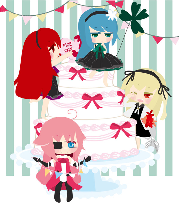 大きなケーキでお祝いを