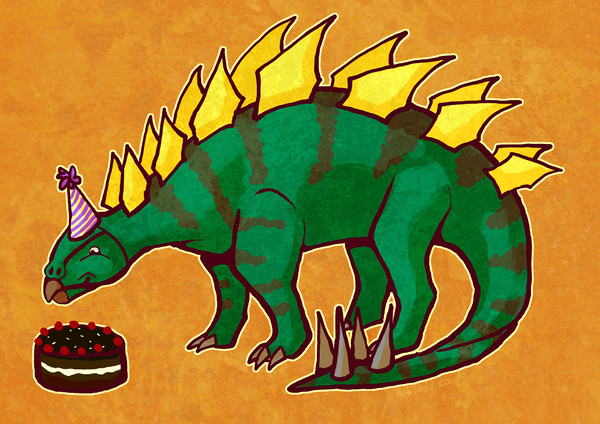 Birthday stegosaurus