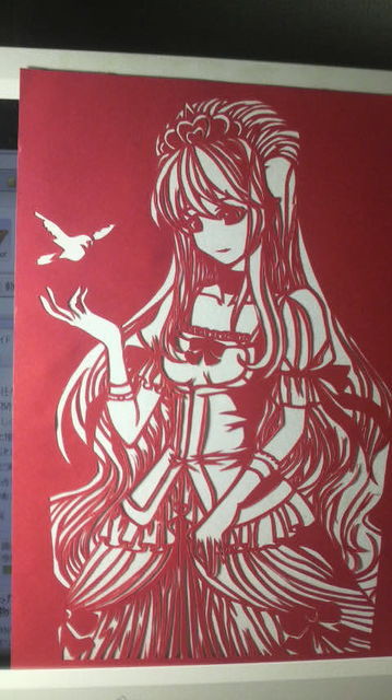 【切り絵】たまには普通な切り絵もやってみたい