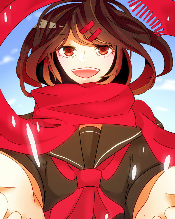 茜色