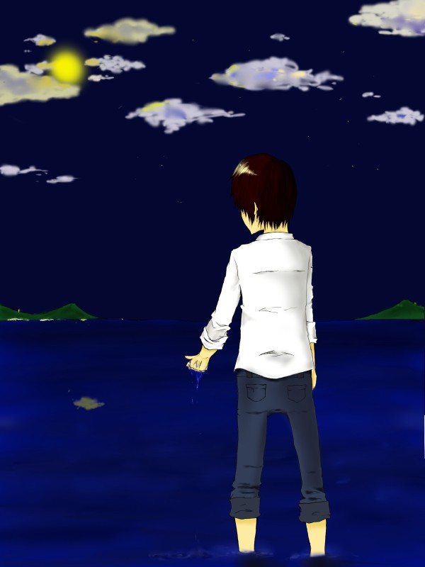 海と少年