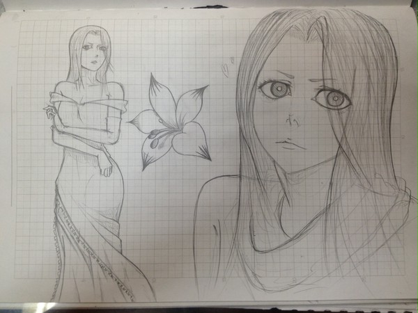 華とドレスと女性