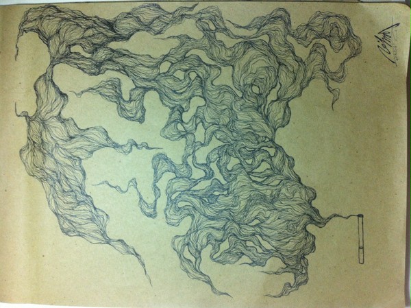 A shroud of smoke