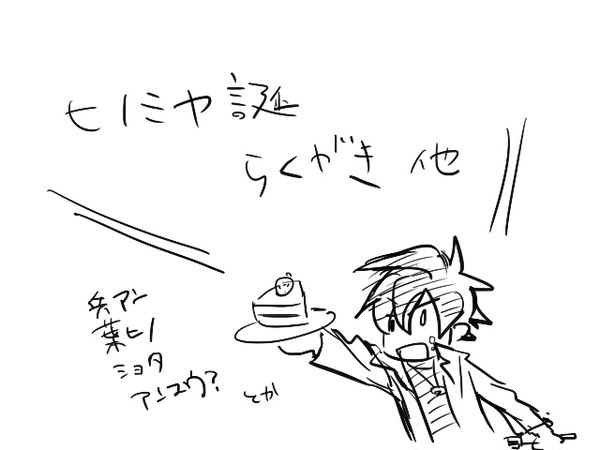 ヒノミヤ誕らくがき