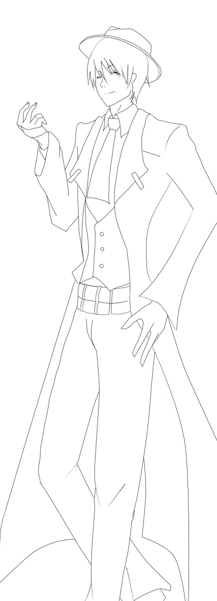【線画】ハザマ