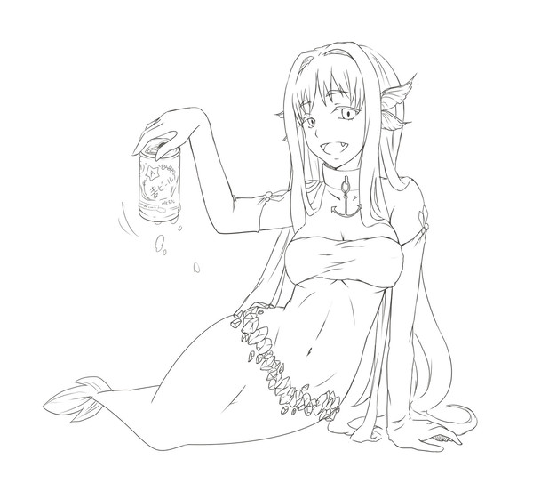 リヴァイアさん線画