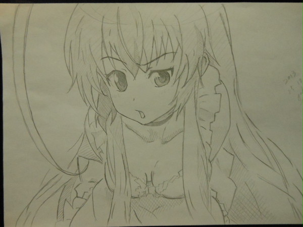這いよれ！ニャル子さん　模写　ニャル子