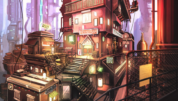 地下のバー