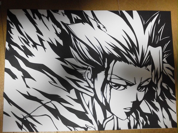 日番谷冬獅郎切り絵