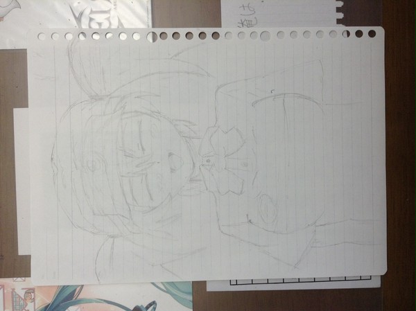 ちーちゃん ラフ画