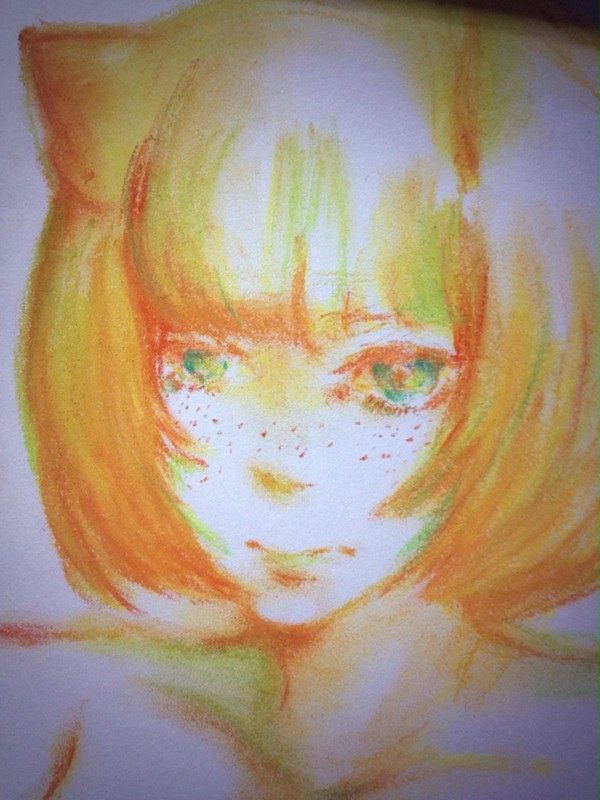 ひまわりとねこ
