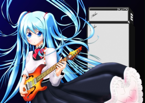 初音ミク　ギター　ロリータ