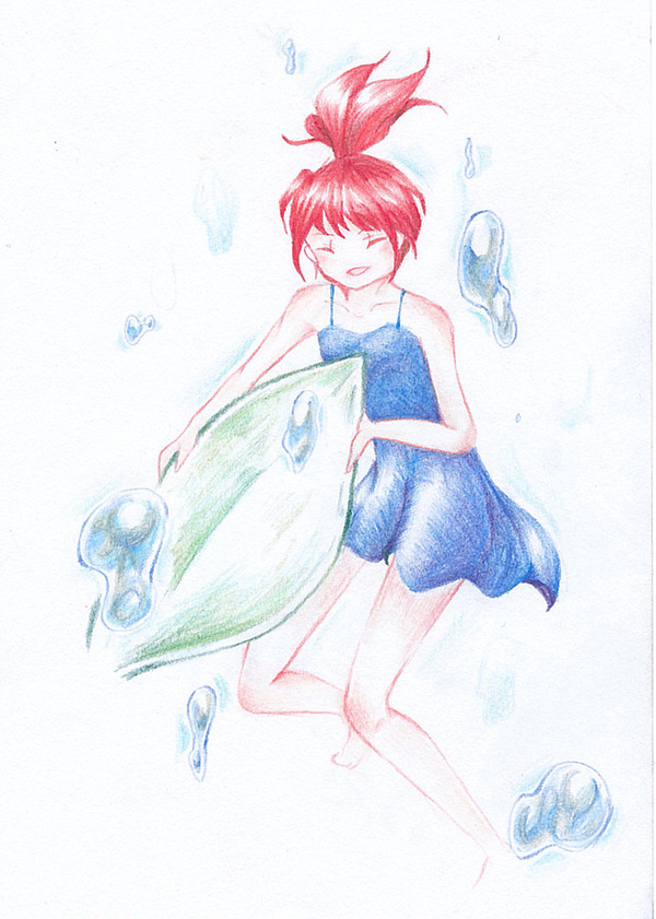 水の中で