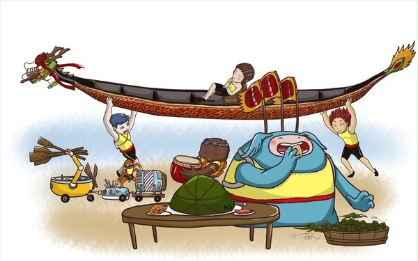 The dragon boat