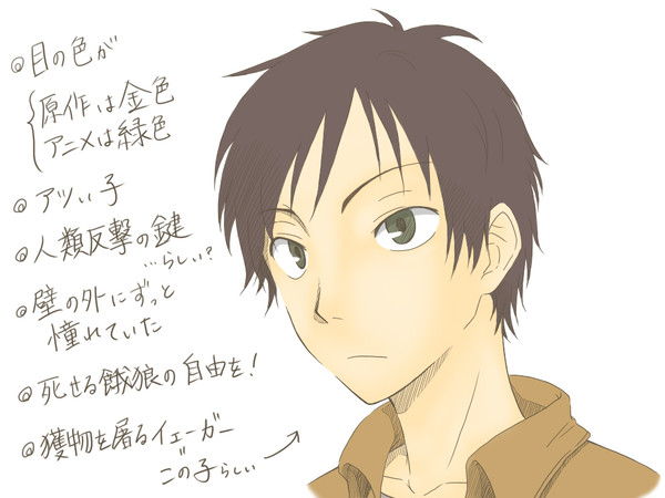エレン落書き
