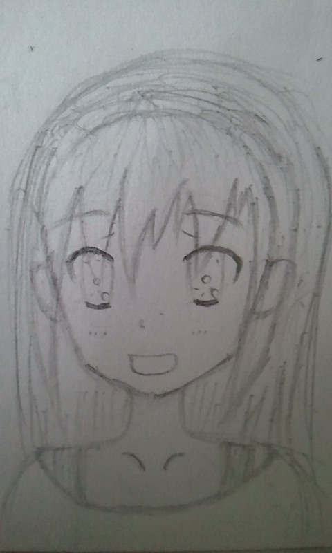 下書き 困り顔