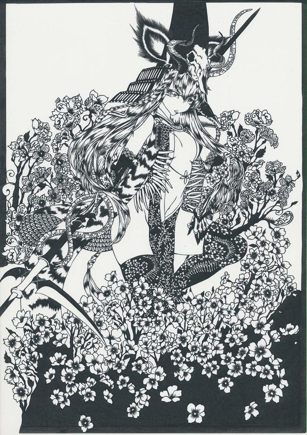 せいしょこさん　切り絵