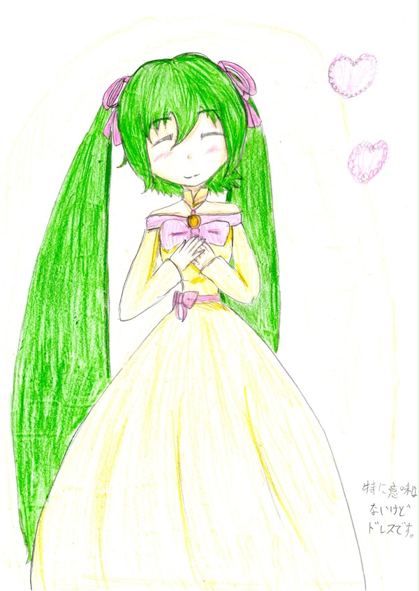 なんか笑ってるミク