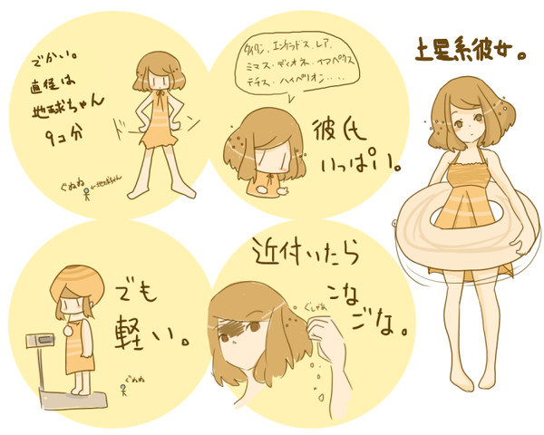 リア充風イラスト２枚