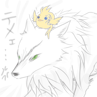 狼サイファーにゼルっピ。