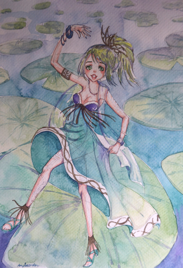 Dance on Lotus leaf