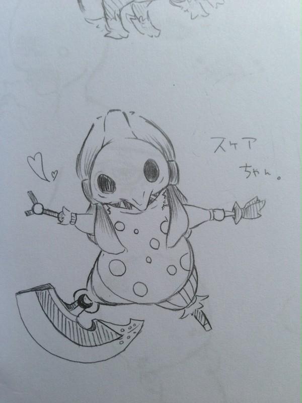 デビル落書き(色なし)