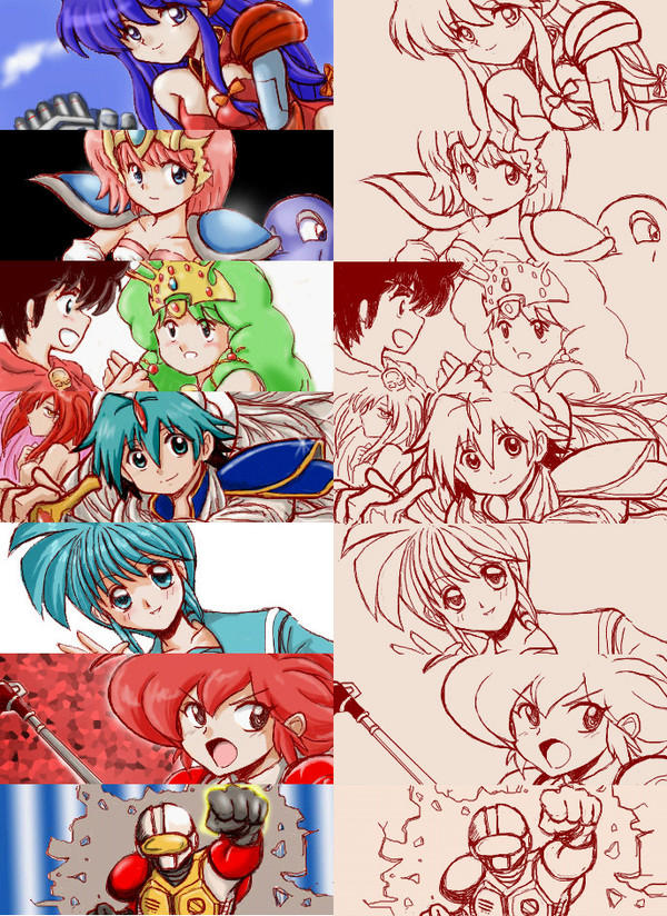 ゲーム系手描きまとめ6