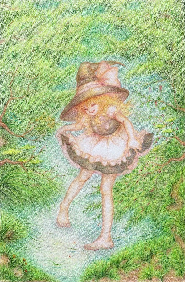 森の中の魔理沙