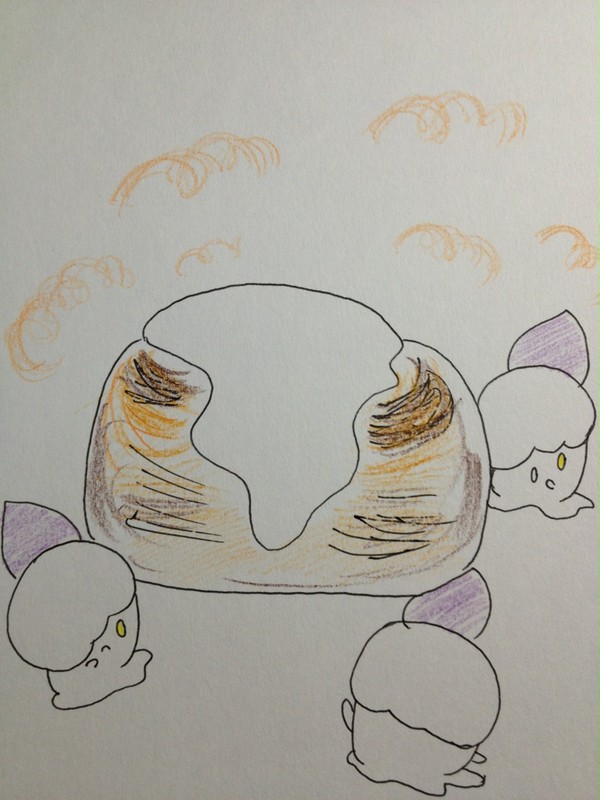 ヒトモシとシナモンロール