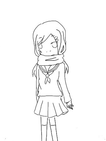 アヤノ[線画]