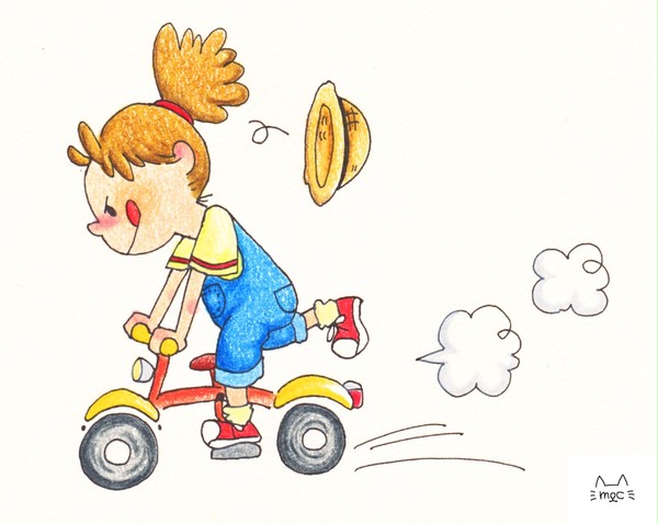 自転車ぶんぶーん