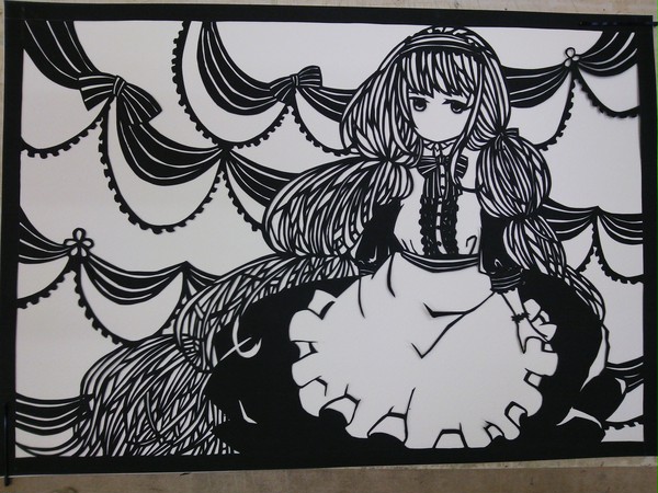 【切り絵】おにゃのこ