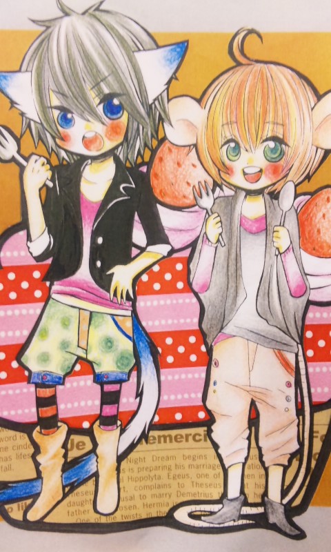 トムさんとジェリーさん(擬人化)