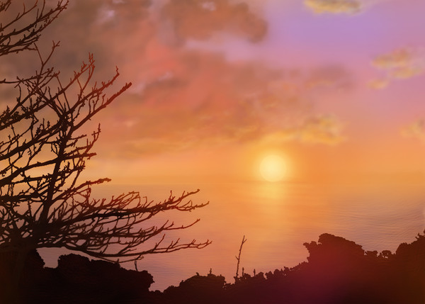 Sunset in Shizuwan, Taiwan