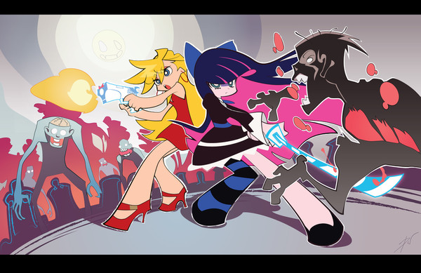 Panty & Stocking Zombie Brawl