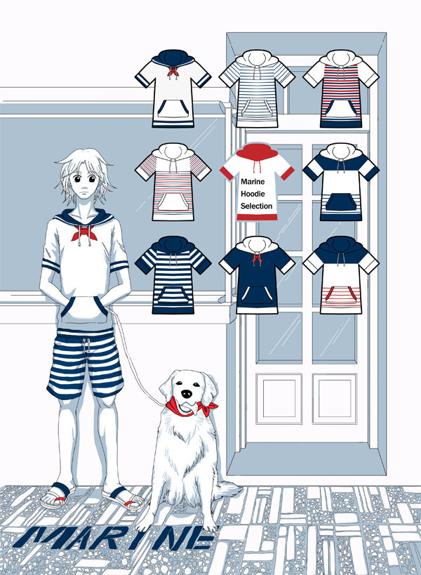 marine hoodie selection