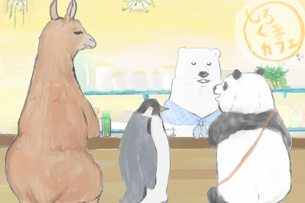 楽しく談話中。